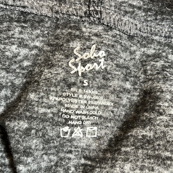 Soho Sport Grey Zip Up Athletic Hoodie Sweatshirt - Picture 12 of 12